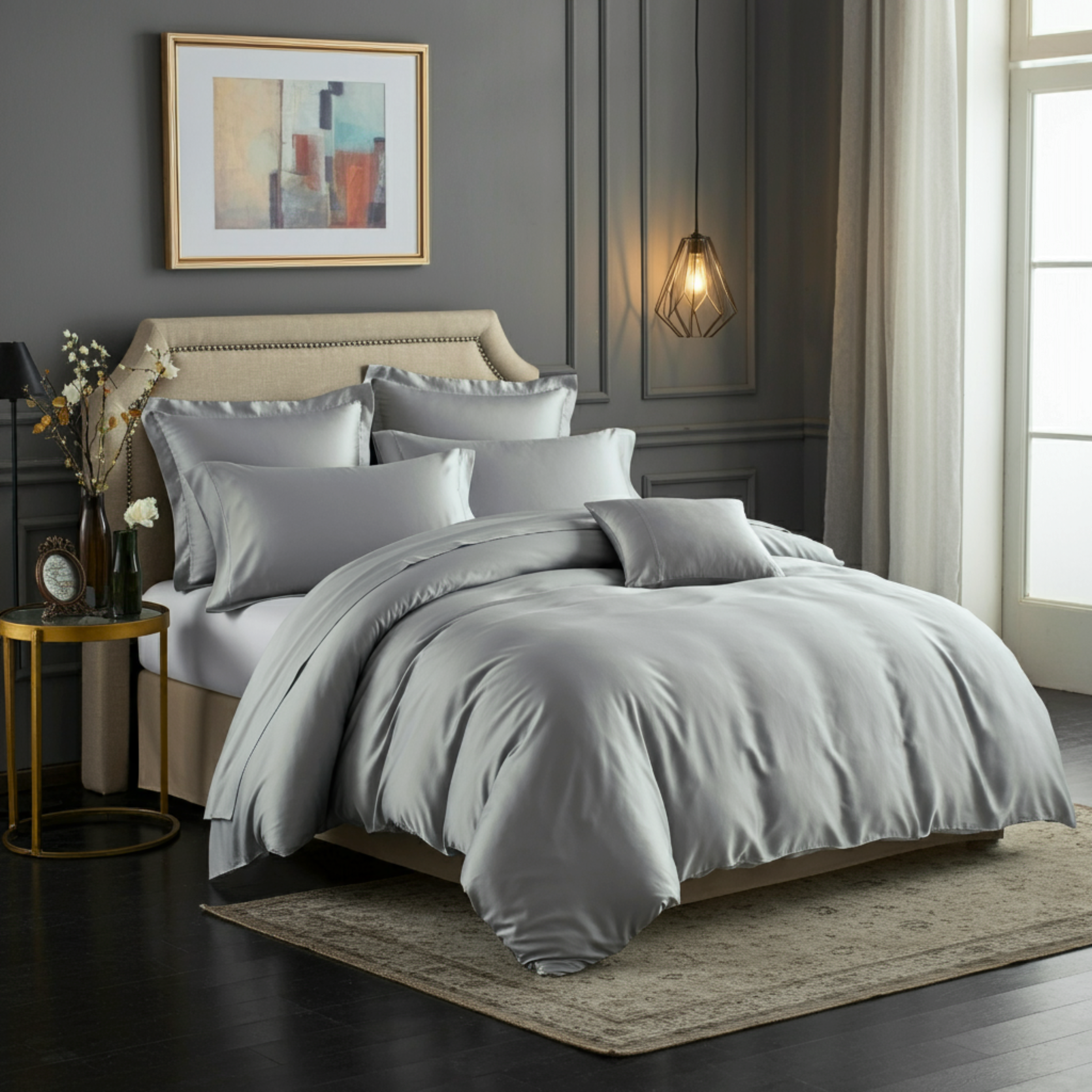 Charm Baumwolle Satin Bettwäsche – für Haus & Wohnen | Finole –…