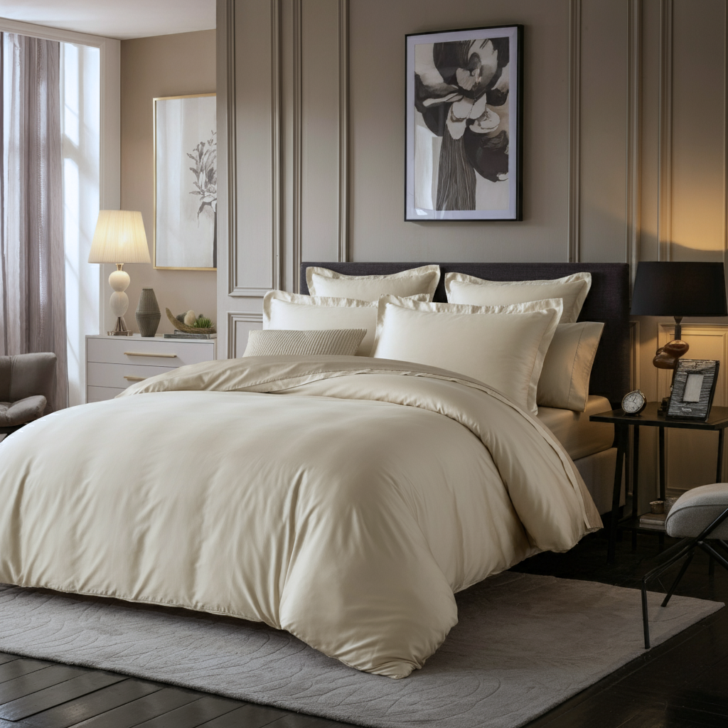 Charm Baumwolle Satin Spannbettlaken