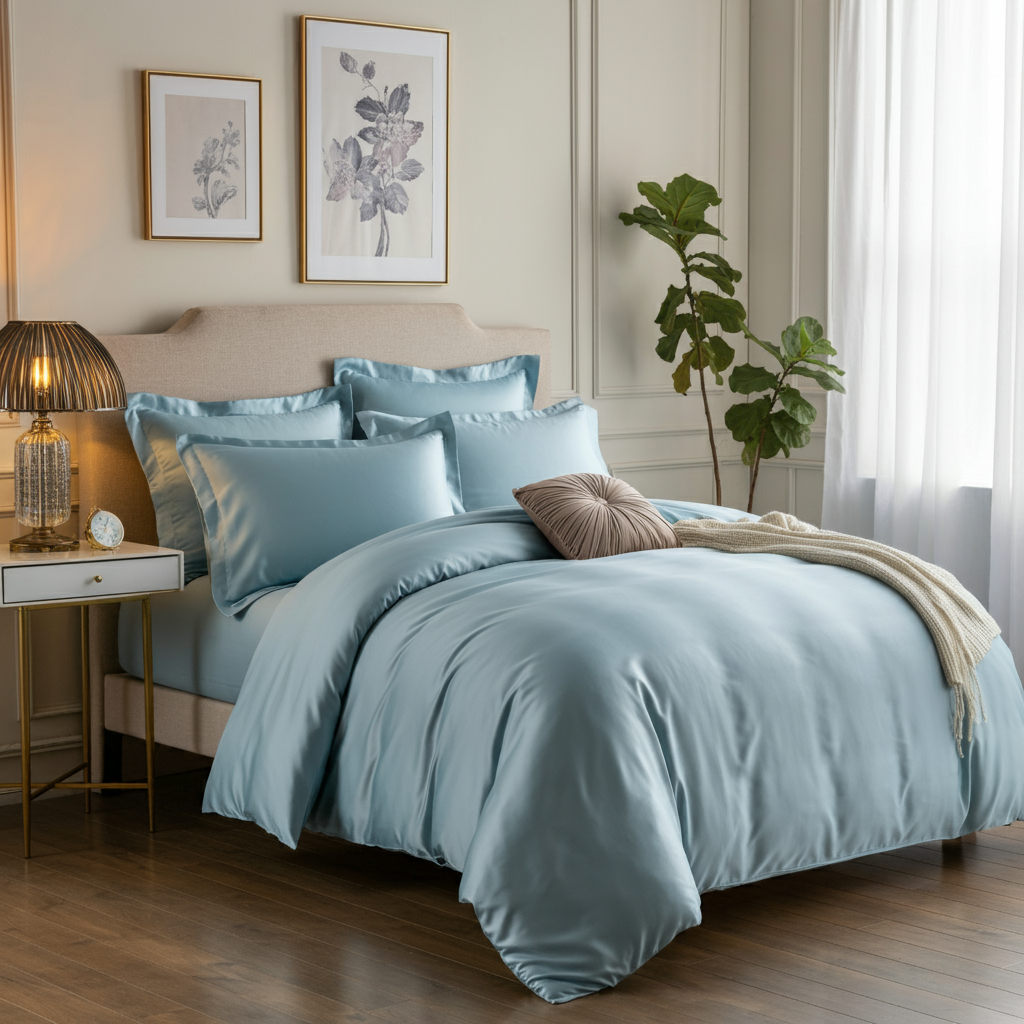 Charm Baumwolle Satin Spannbettlaken