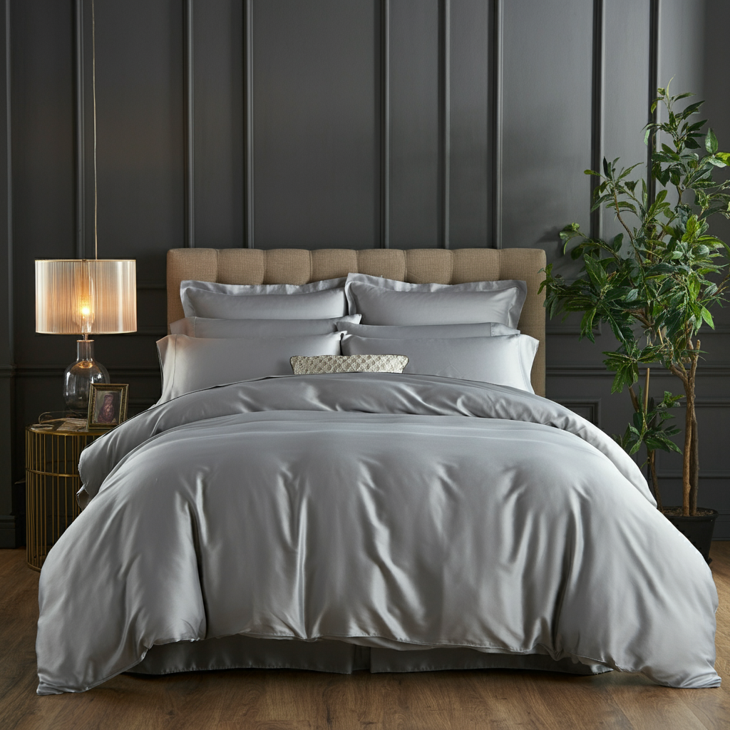 Charm Baumwolle Satin Spannbettlaken