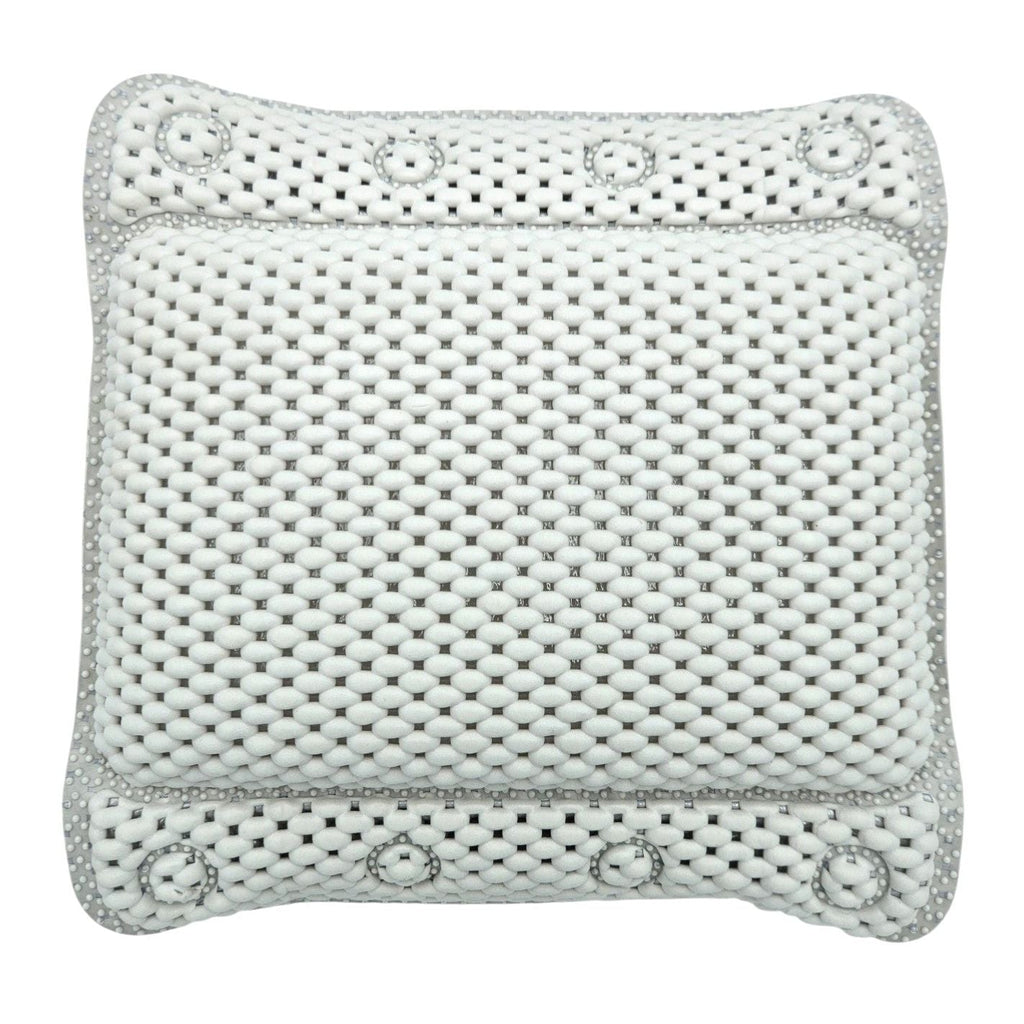 Badewannenkissen grau weiß blau Badekissen mit Saugnäpfen Spa Wannenkissen Kopfkissen