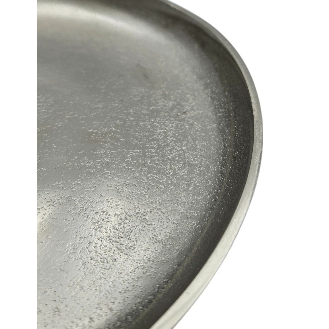 Dekoteller Silber Metall Teller Schale Dekotablett Kerzenteller Dekoschale Ø20cm