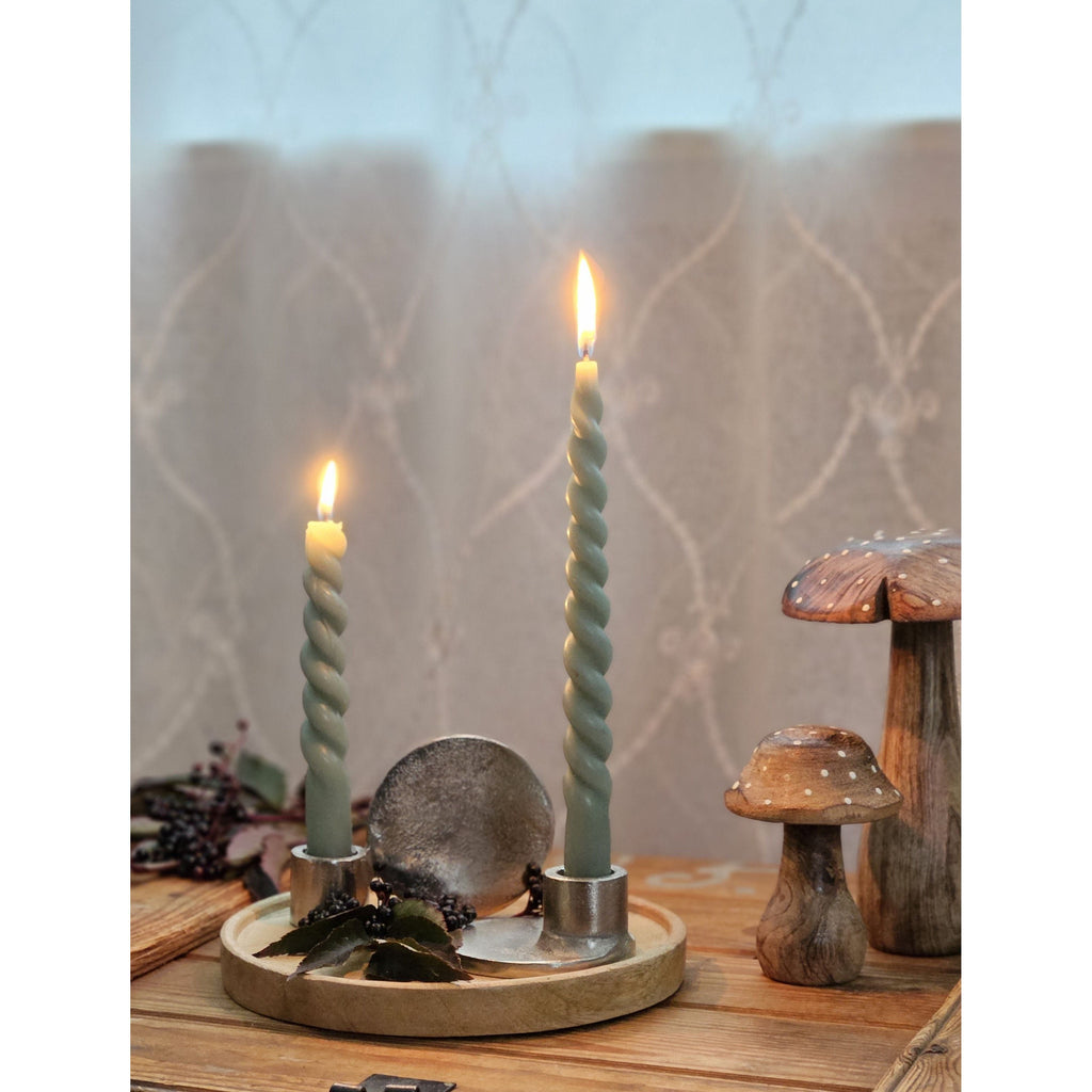 Dekoteller Teller Mango Holz Dekobrett Untersetzer Schmuckteller Tablett Ø 25 cm