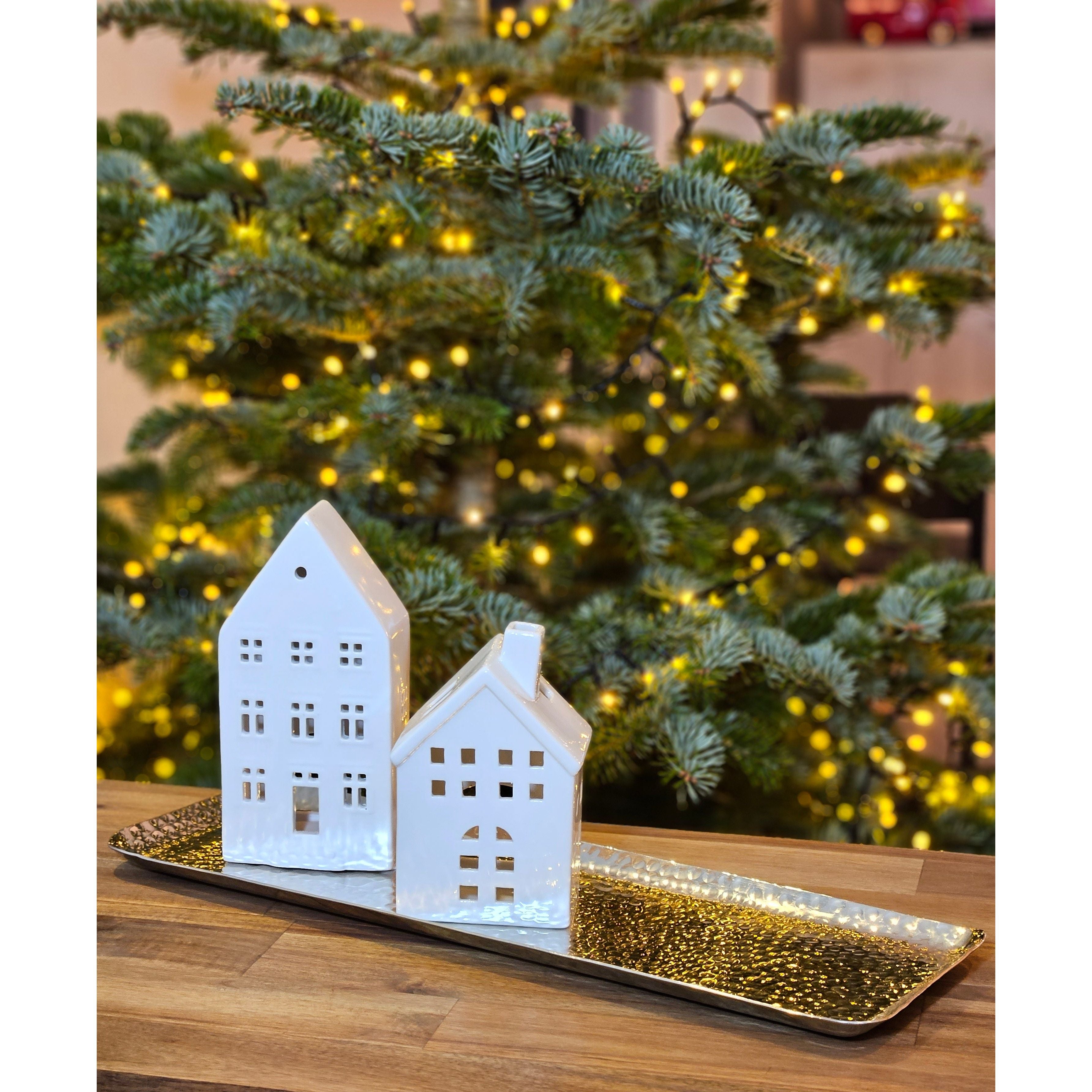 Dekotablett Dekoschale Metall silber Deko Tischdeko Schale Tablett 45 cm B-WARE