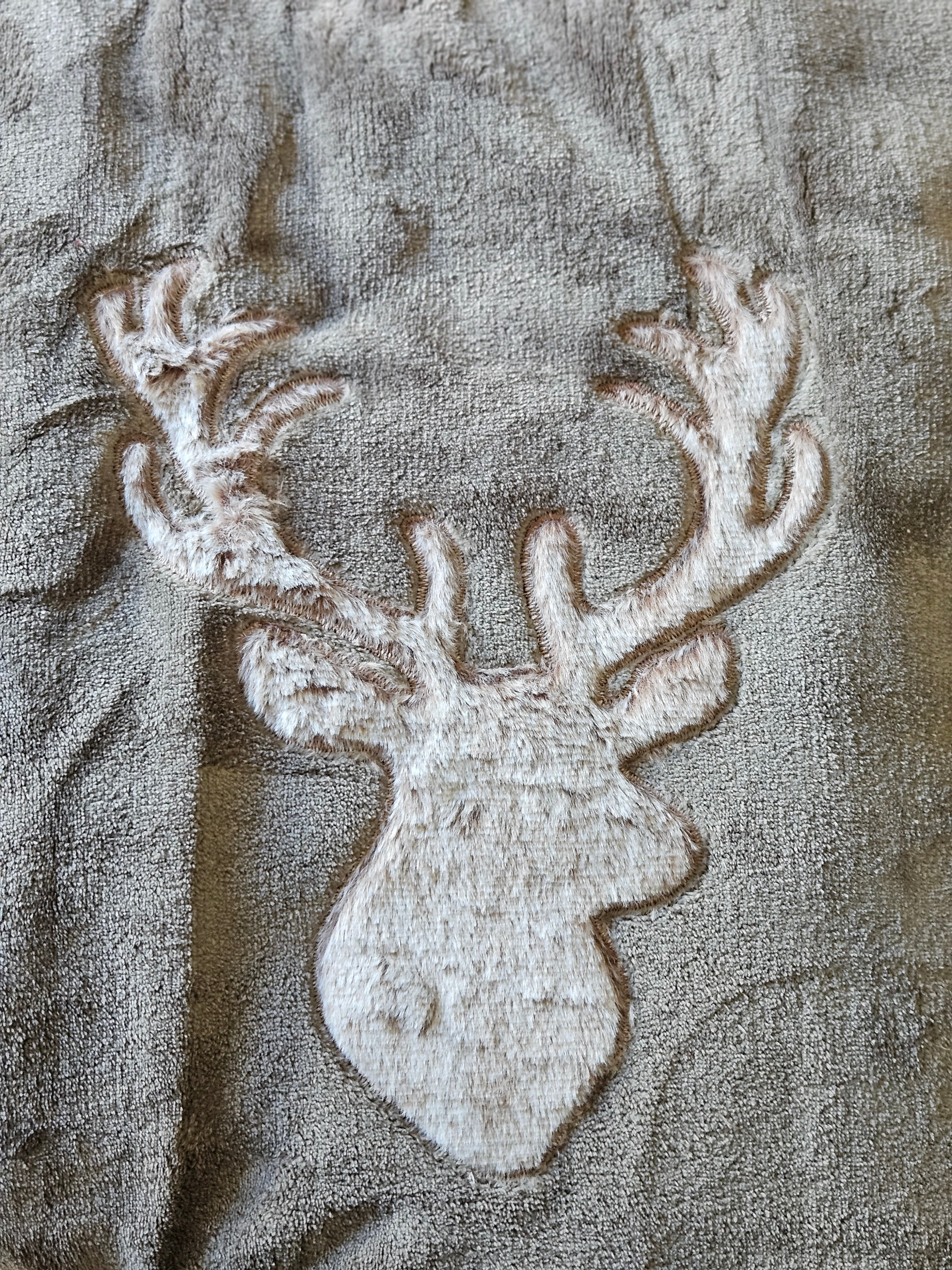 Decke Kuscheldecke Tagesdecke Wohndecke Hirsch Winter 150x200 kuschelig weich