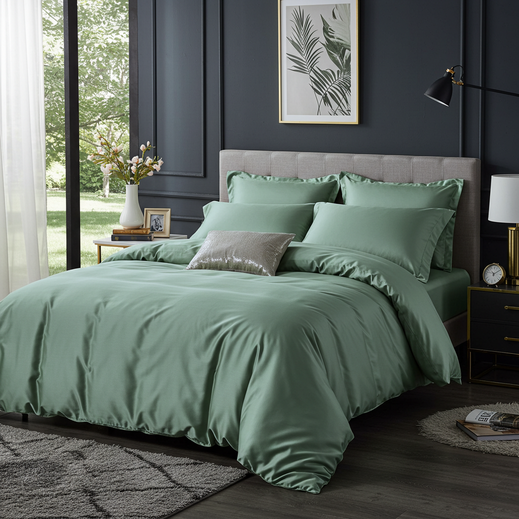 Charm Baumwolle Satin Spannbettlaken