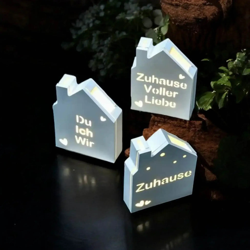 Ersatz-Frontplatte für Licht-Dekohäuser – Wechselbare Designs für kreative Leuchtdeko